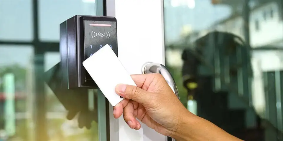 Commercial Access Control System Installation: Bespoke B2B Biometric Security for UK Business Premises.