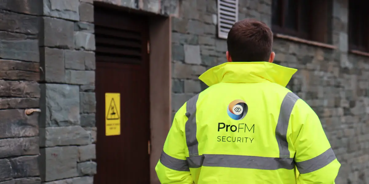 ProFM security guard on patrol in Cumbria
