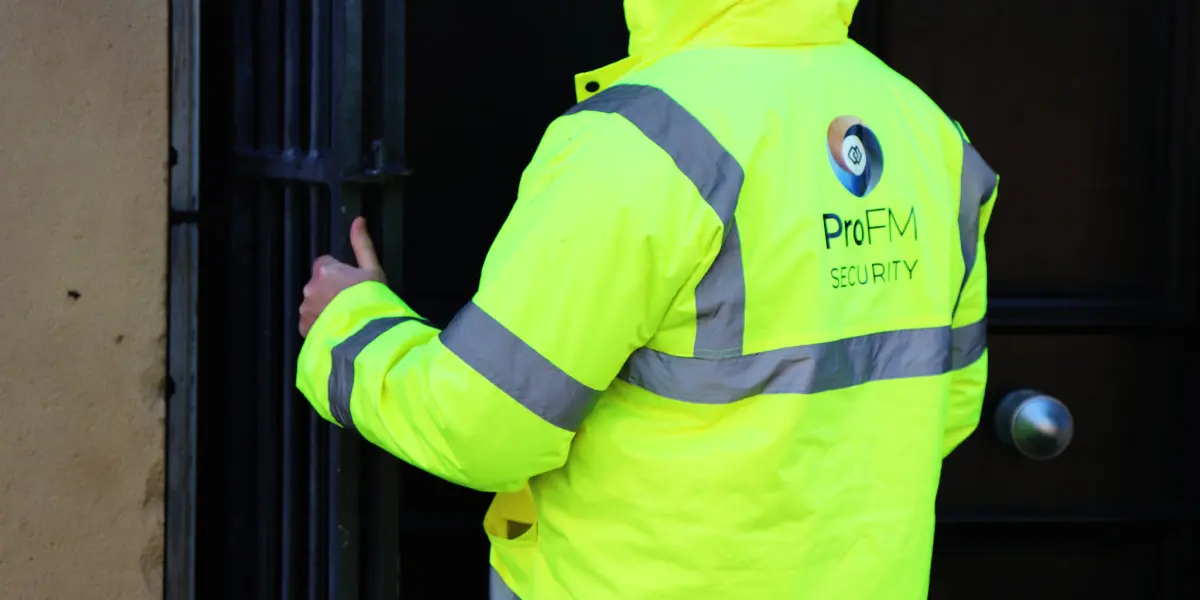 ProFM security guard providing key holding and alarm response in Preston