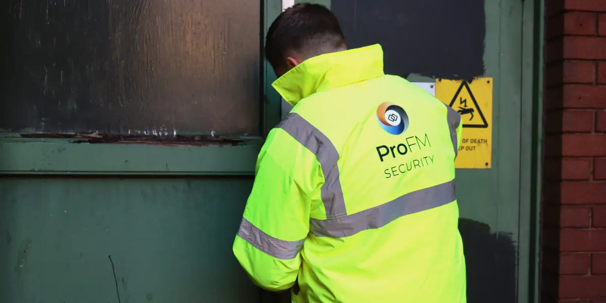 ProFM security guard providing key holding and alarm response in Royal Leamington Spa