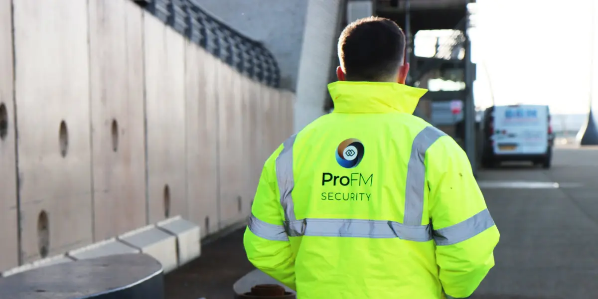ProFM security guard on patrol in Blackpool