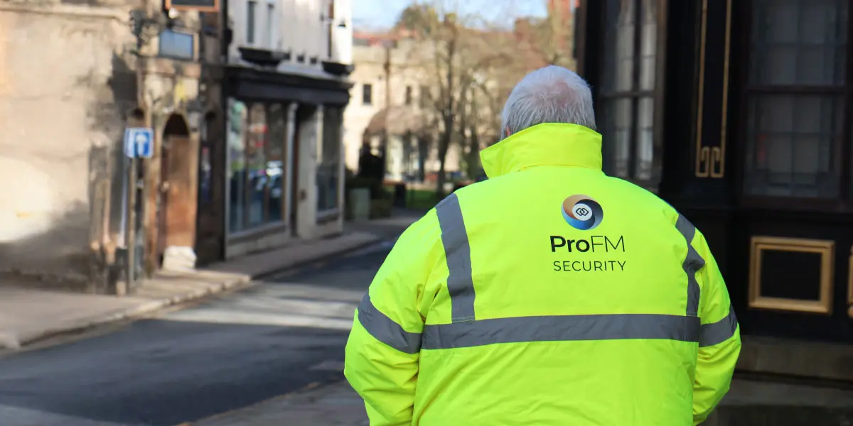 ProFM security guard on patrol in Harrogate