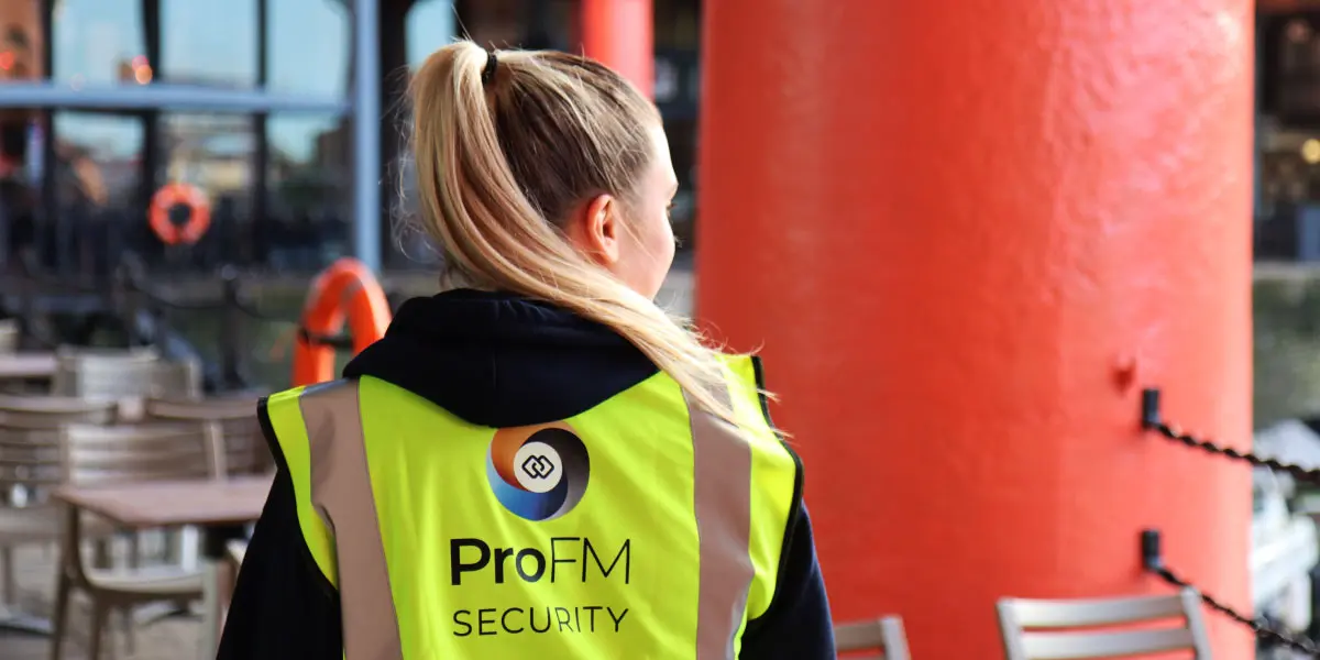ProFM security guard on patrol in Liverpool