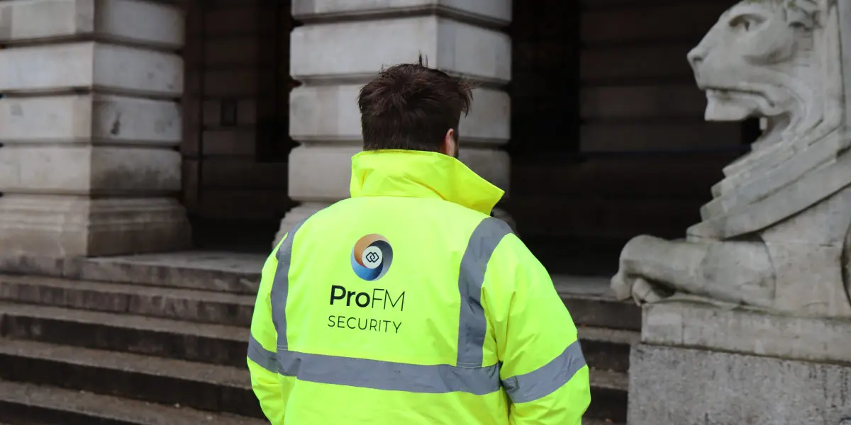 ProFM security guard on patrol in Nottingham