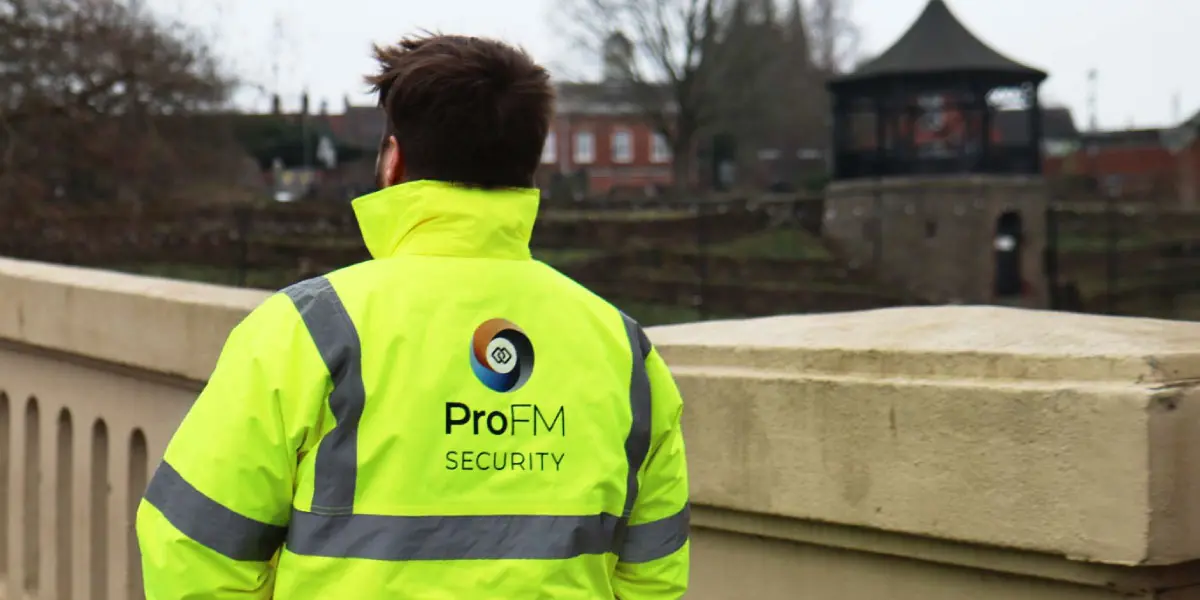 ProFM security guard on patrol in the West Midlands