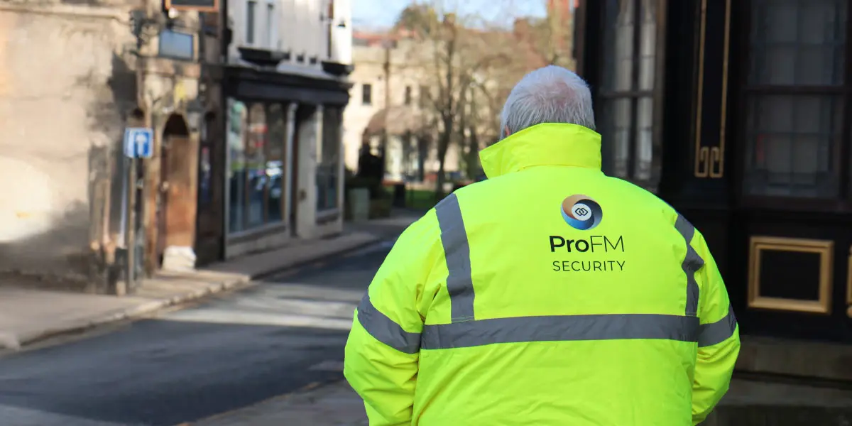 ProFM security guard on patrol in Yorkshire