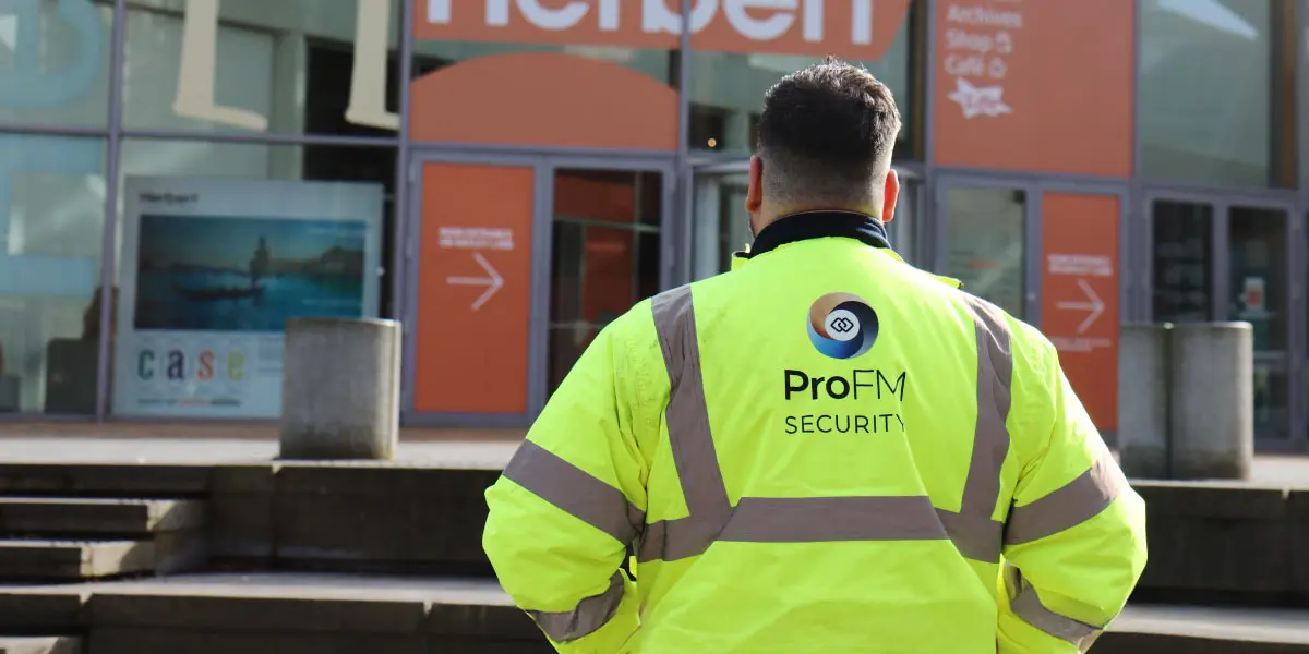 ProFM security guard on patrol in Coventry