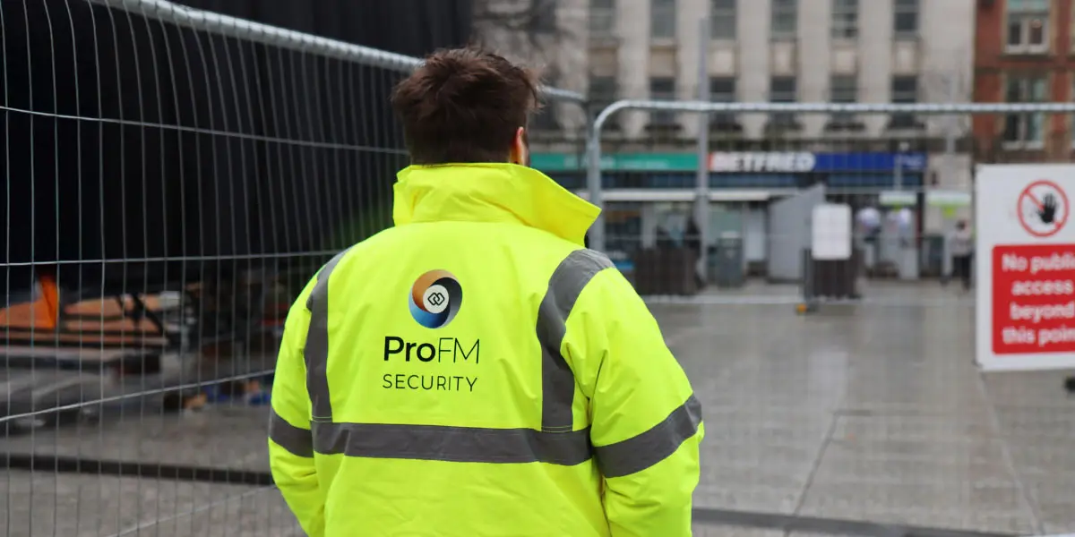 ProFM security guard on patrol in the East Midlands
