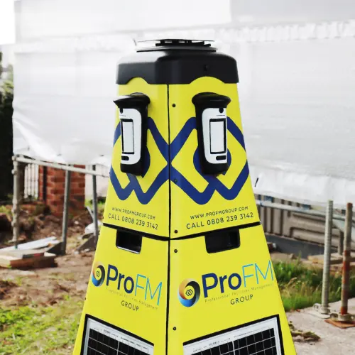 Fully autonomous temporary security measures for UK construction projects