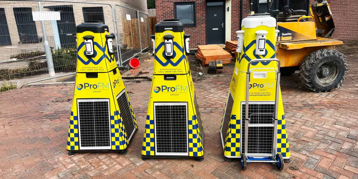 Professional ProFM security system installation including CCTV and alarms in Leeds