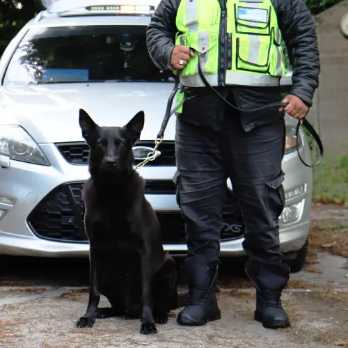 NASDU-accredited canine handlers and K9 security for high-risk UK premises