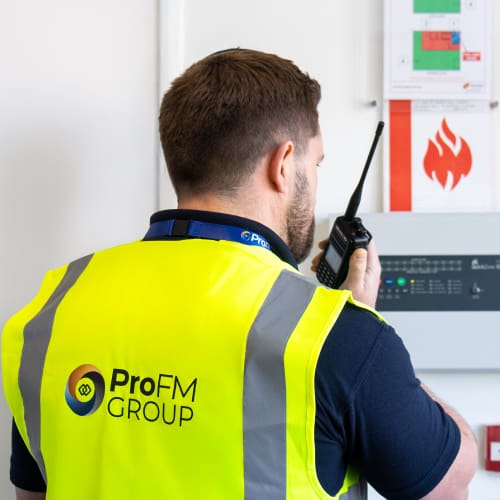 SIA-licensed fire watch guards providing 24/7/365 property protection and alerts