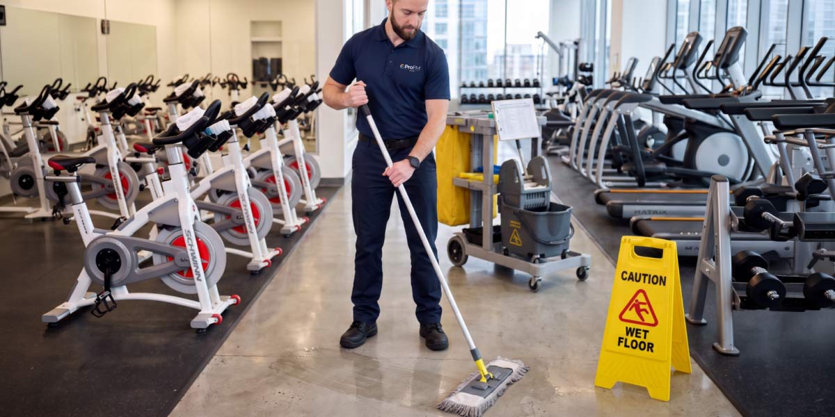 What kinds of gym & fitness environments need cleaning?