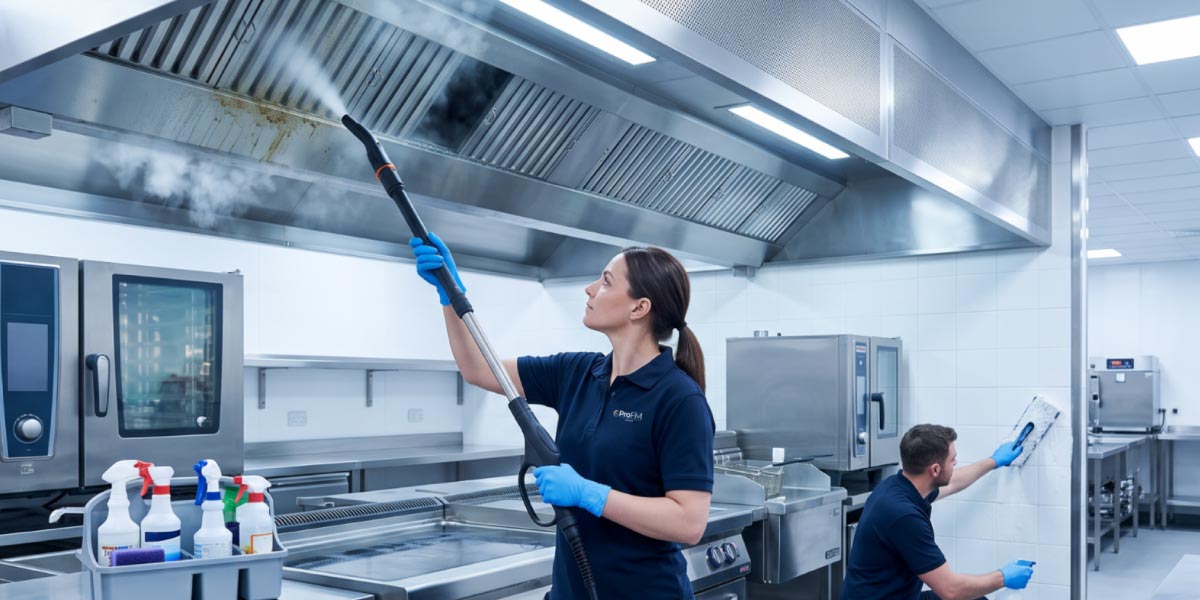 What does a commercial deep clean cover?
