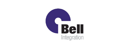 Bell Integration corporate logo featuring a purple geometric icon.