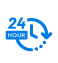 24-hour security monitoring icon