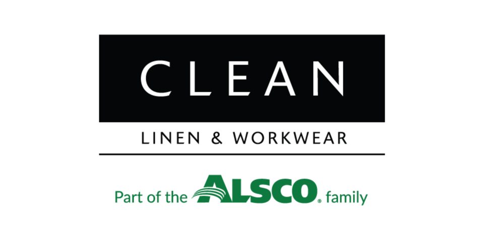 CLEAN Linen and Workwear logo, part of the ALSCO family.