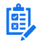 Health and safety compliance checklist icon.