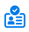 Licensed security officer verification icon