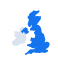 Nationwide hotel cleaning services coverage icon.