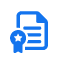 Security officer training and professional development icon.