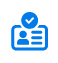 Security officer vetting, screening and training icon