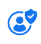Uniformed security officer icon
