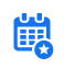 Weekend and holiday security cover icon